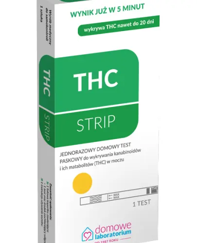 THC STRIP Test narkotykowy paskowy do wykrywania kanabinoidów i ich metabolitów 