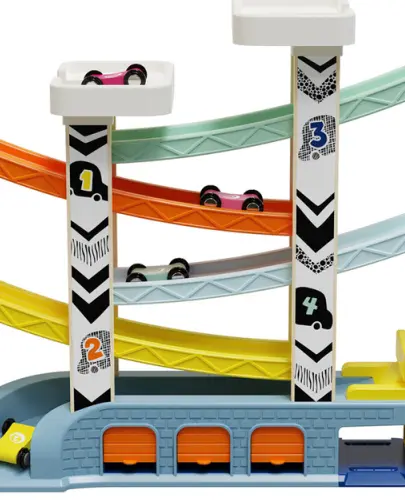 TOPBRIGHT TOR SAMOCHODOWY ZJEŻDŻALNIA Z SUPERSZYBKIMI AUTAMI 18M+