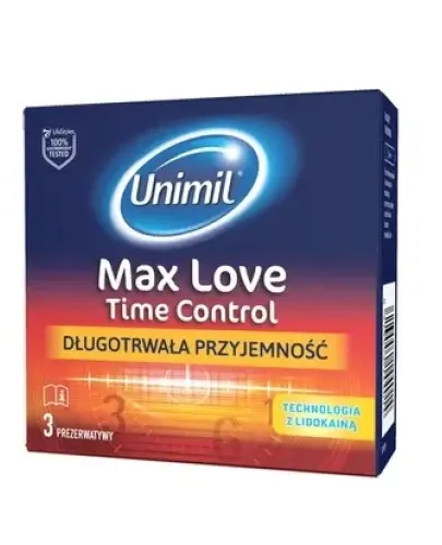 UNIMIL MAX LOVE prezerwatywy 3 szt.