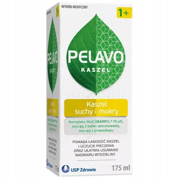 USP ZDROVIE PELAVO SYROP NA KASZEL SUCHY I MOKRY  ŁAGODZĄCY 175ML