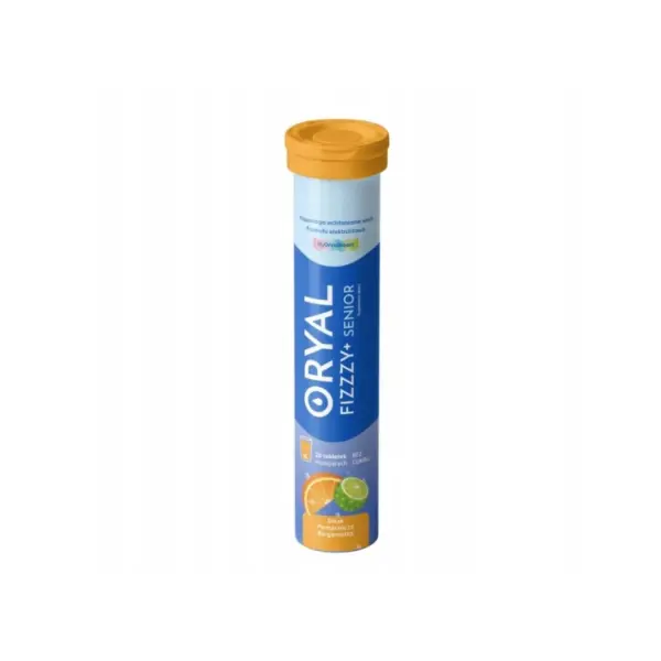 USP ZDROWIE ORYAL FRIZZZY+ SENIOR ELEKTROLITY POMARAŃCZA BERGAMOTKA 20 TABLETEK 