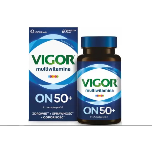 USP ZDROWIE VIGOR ON 50+ MULTIWITAMINA DLA MĘŻCZYZN 50+ 60 TABLETEK