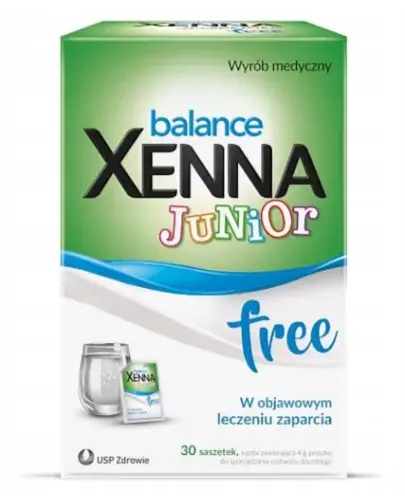 USP ZDROWIE XENNA BALANCE JUNIOR FREE NA ZAPARCIA DLA DZIECI 30 SASZETEK 