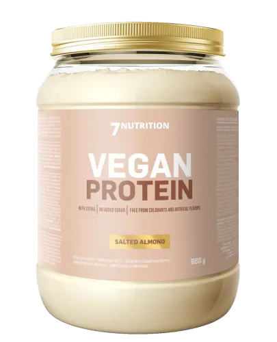 VEGAN PROTEIN ODŻYWKA BIAŁKOWA SOLONY MIGDAŁ 660 G 7NUTRITION
