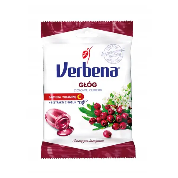 VERBENA GŁÓG Z WITAMINĄ C CUKIERKI 60 G 