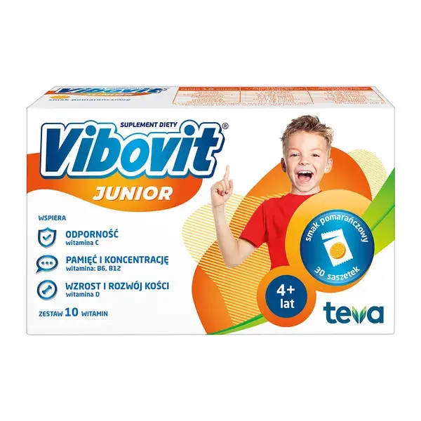 Vibovit Junior pomarańcz., 30sasz.