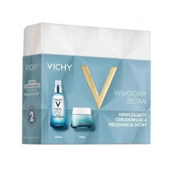 VICHY Mineral 89 Booster Zestaw (Serum Wzmacniające 50ml + Krem 100H 50ml)