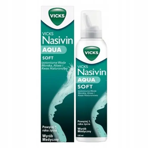 VICKS AQUA SOFT IZOTONICZNA WODA MORSKA SPRAY DO NOSA 120ML