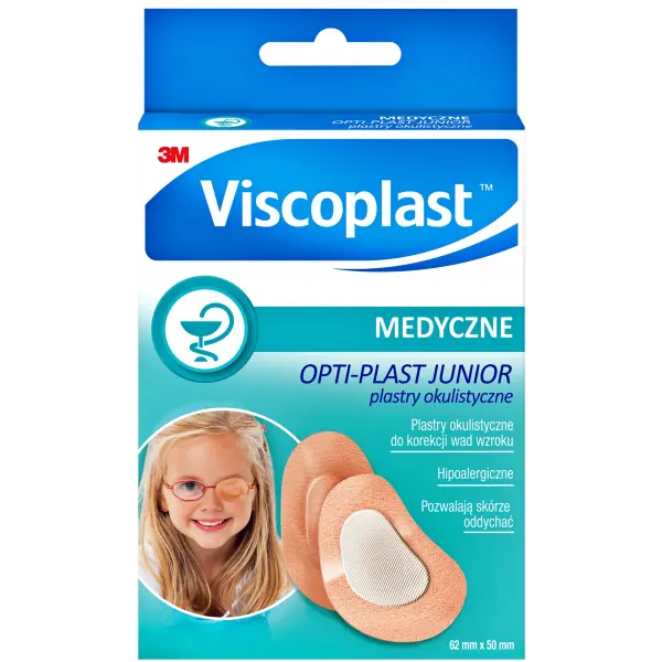 VISCOPLAST MEDYCZNE OPTI-PLAST JUNIOR PLASTRY OKULISTYCZNE 10 SZTUK