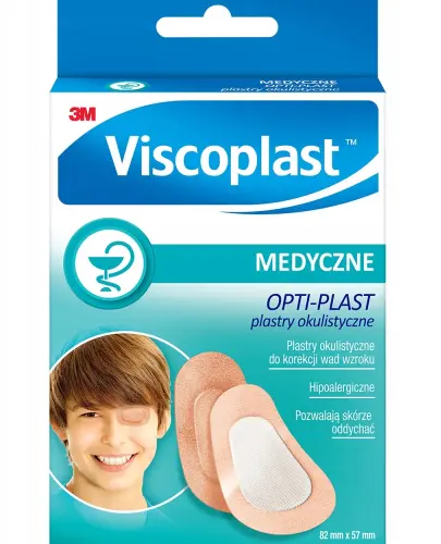 VISCOPLAST MEDYCZNE OPTI-PLAST PLASTRY OKULISTYCZNE DO KOREKCJI WAD 10 SZTUK