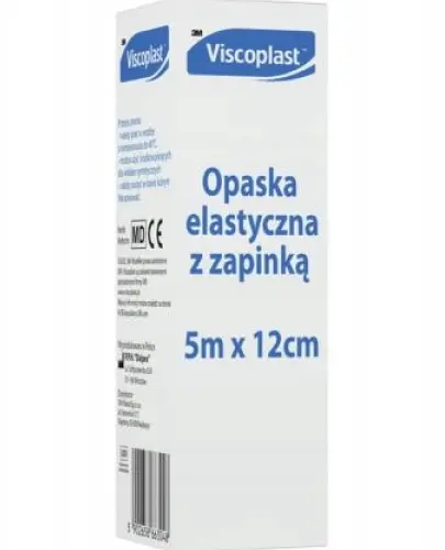 VISCOPLAST OPASKA ELASTYCZNA Z ZAPINKĄ 5M X 12 CM 1 SZTUKA