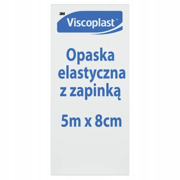 VISCOPLAST OPASKA ELASTYCZNA Z ZAPINKĄ 5M X 8 CM 1 SZTUKA