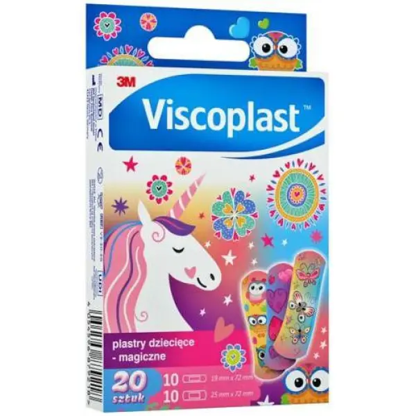 Viscoplast Plastry Dziecięce Magiczne, 20 sztuk