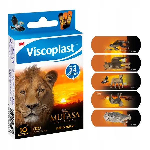 VISCOPLAST PLASTRY MUFASA KRÓL LEW 10SZT
