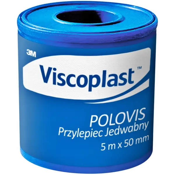 VISCOPLAST POLOVIS PRZYLEPIEC JEDWABNY 5M X 50 MM 1 SZTUKA