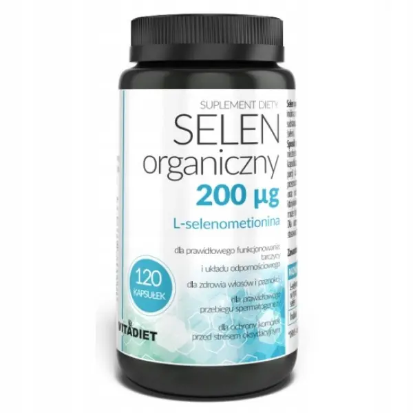 VITADIET SELEN ORGANICZNY 200 MCG 120 KAPSUŁEK