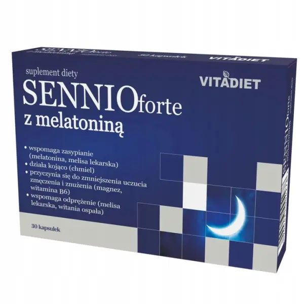 VITADIET SENNIOFORTE Z MELATONINĄ  30KAPS.