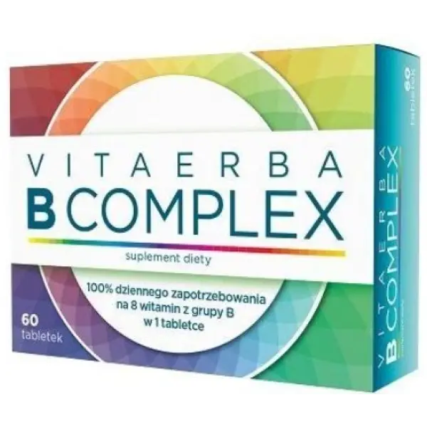 VITAERBA B COMPLEX 8 WITAMIN Z GRUPY B ENERGIA 60 TABLETEK
