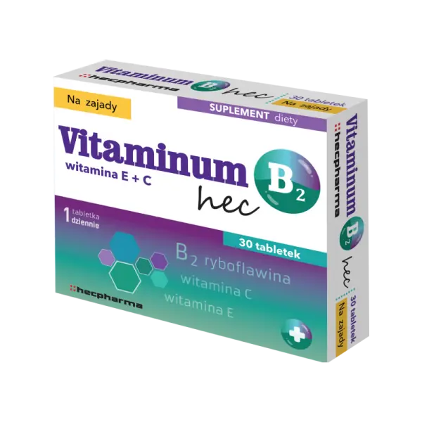 Vitaminum B2 Hec na zajady 30 tabl.