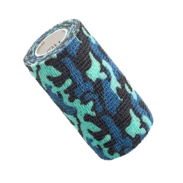 VITAMMY AUTOBAND ELASTYCZNY BANDAŻ KOHEZYJNY 10CM X 4,5 M NIEBIESKIE MORO