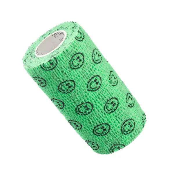 VITAMMY AUTOBAND ELASTYCZNY BANDAŻ KOHEZYJNY 10CM X 4,5 M ZIELONE BUŹKI