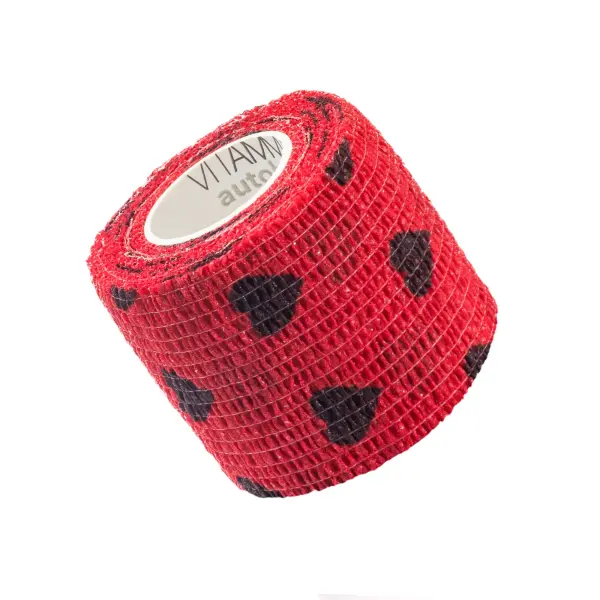 VITAMMY AUTOBAND ELASTYCZNY BANDAŻ KOHEZYJNY 5 CM X 4,5 M SERDUSZKA