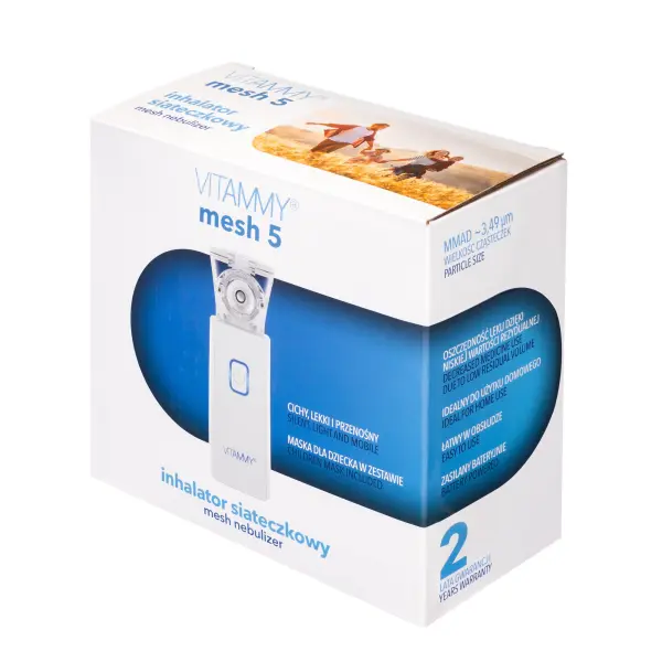 VITAMMY MESH 5 INHALATOR SIATECZKOWY PRZENOŚNY LEKKI 