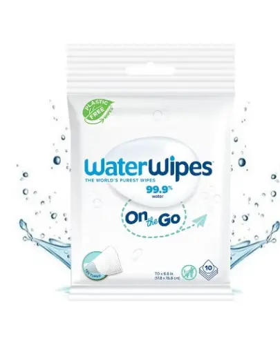 WaterWipes 99.9 % ON THE GO do podróży 10 szt.