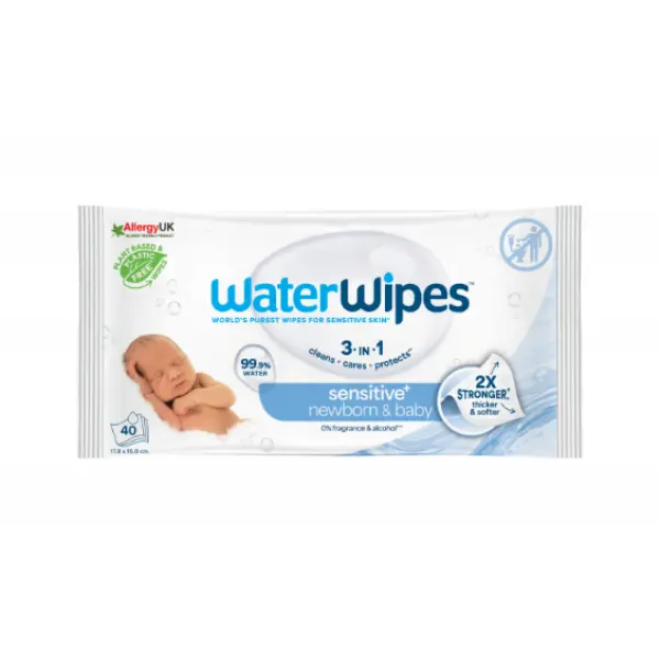 WATERWIPES BIO CHUSTECZKI NAWILŻANE DLA NIEMOWLĄT 60 SZT.
