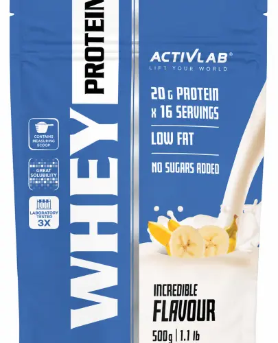WHEY PROTEIN WPC ODŻYWKA BIAŁKOWA BANAN 500 G 