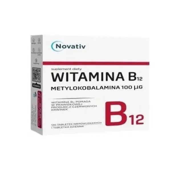 WITAMINA B12 METYLOKOBALAMINA 120 TABLETEK NOVATIV
