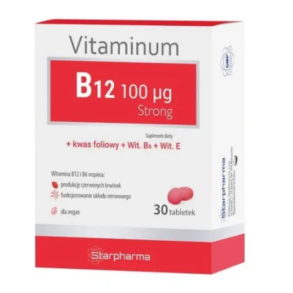 Witamina B12 STRONG 30 tabl. STARPHARMA