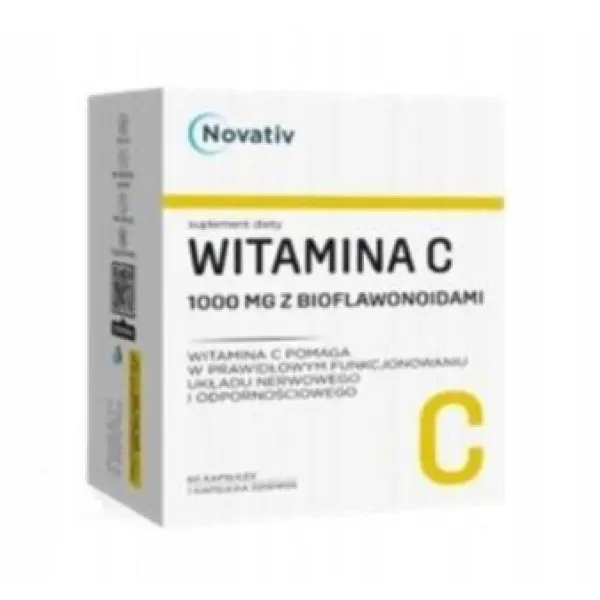 WITAMINA C 1000 MG Z BIOFLAWONOIDAMI 60 KAPSUŁEK NOVATIV