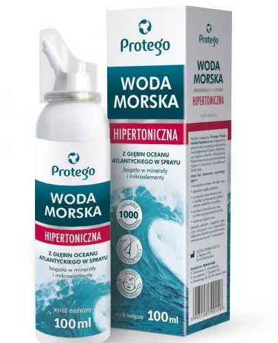 WODA MORSKA HIPERTONICZNA 100 ML PROTEGO