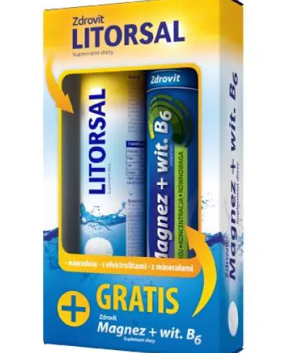 ZDROVIT LITORSAL+ MAGNEZ WIT.B6 24TABL. MUSUJĄCE