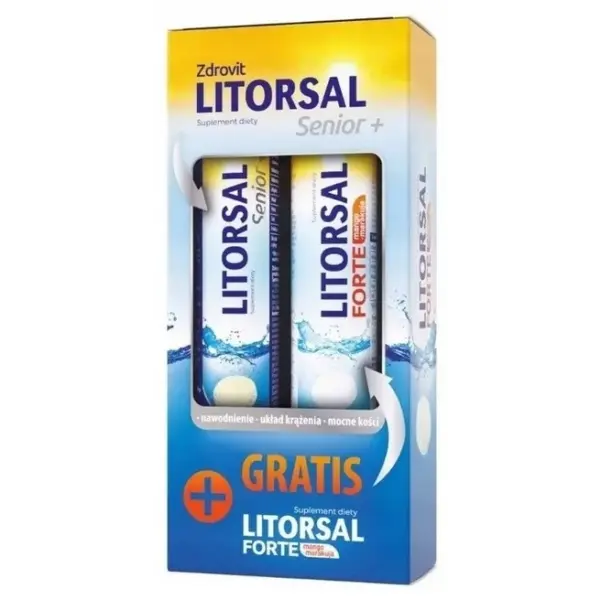 ZDROVIT LITORSAL SENIOR+ LITORSAL FORTE TABLETKI MUSUJĄCE 