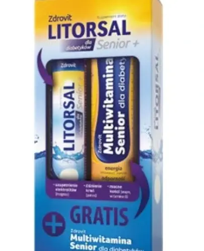 ZDROVIT ZESTAW DLA DIABETYKÓW LITORSAL SENIOR 20SZT + MULITIWITAMINA  24SZT