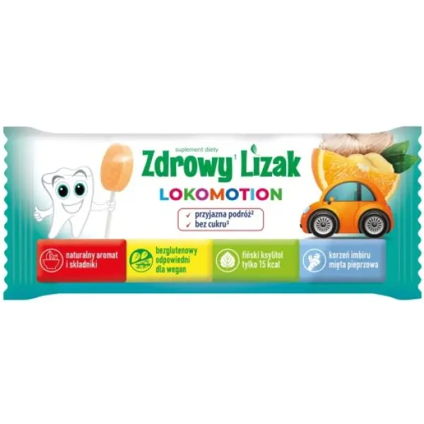 Zdrowy lizak Mniam-Mniam LOKOMOTION choroba lokomocyjna STARPHARMA