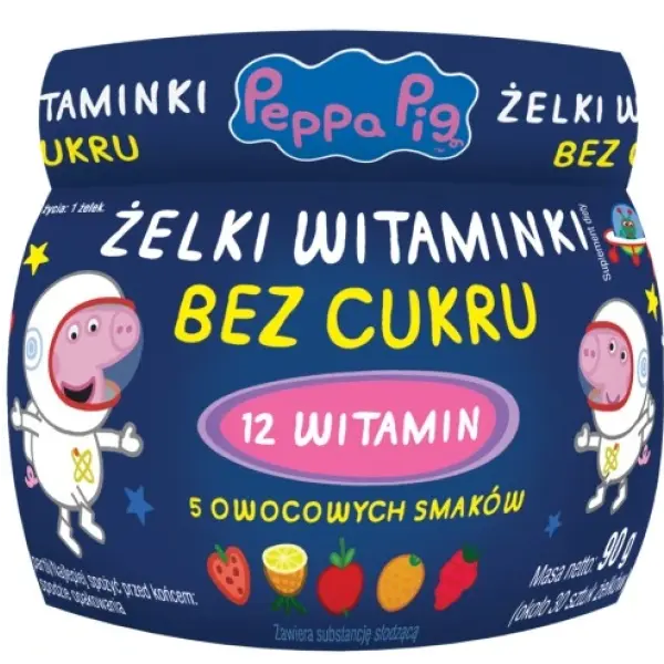 Żelki Witaminy w żelkach dla Dzieci Bez Cukru Peppa Na Odporność 30 sztuk DOMOWA