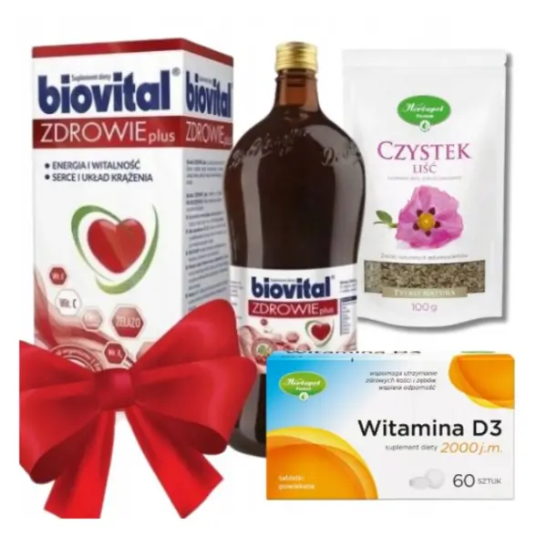 Zestaw Biovital zdrowie 1000ml+Herbapol Witamina D3 60 tabl.+Herbapol 