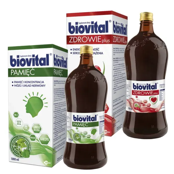 Zestaw Biovital Zdrowie + Pamięć  1000 ml PREZENT!