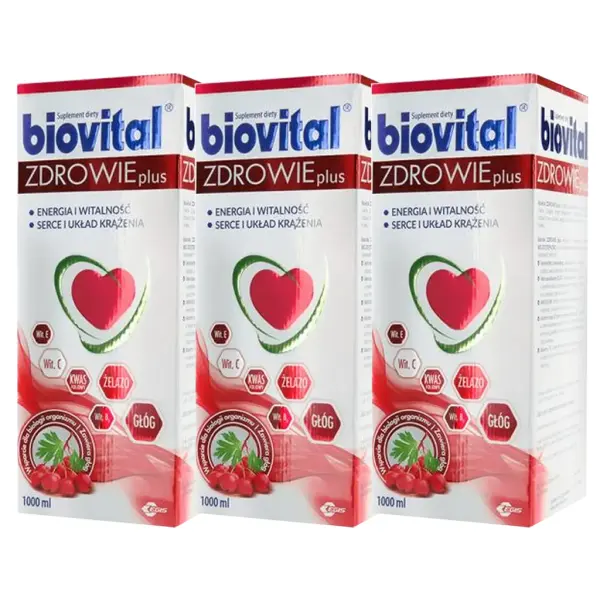 Zestaw Biovital Zdrowie Plus, 3x1000 ml
