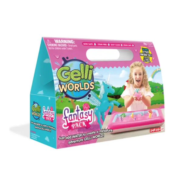 Zestaw do tworzenia gelli z figurkami i tacą Gelli Worlds Fantasy Pack 3+, Zimpl