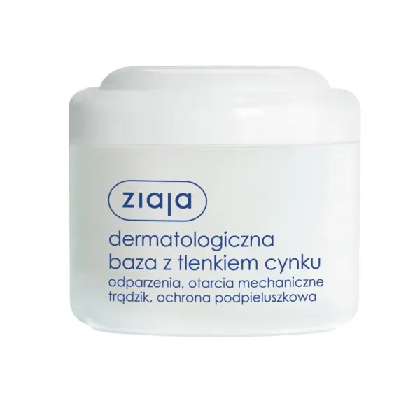 ZIAJA DERMATOLOGICZNA BAZA Z TLENKIEM CYNKU ODPARZENIA OTARCIA 80G
