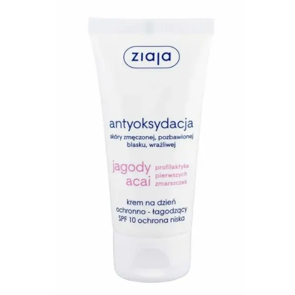 ZIAJA Jagody Acai krem łagodzący do twarzy SPF10 50 ml