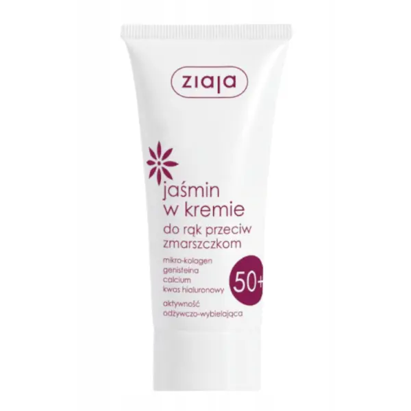 Ziaja jaśmin w kremie do rąk przeciw zmarszczkom 50+ 50 ml