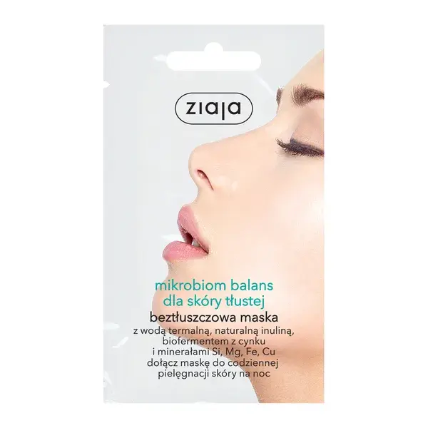 Ziaja Maska mikrobiom balans dla skóry tłustej, 7 ml