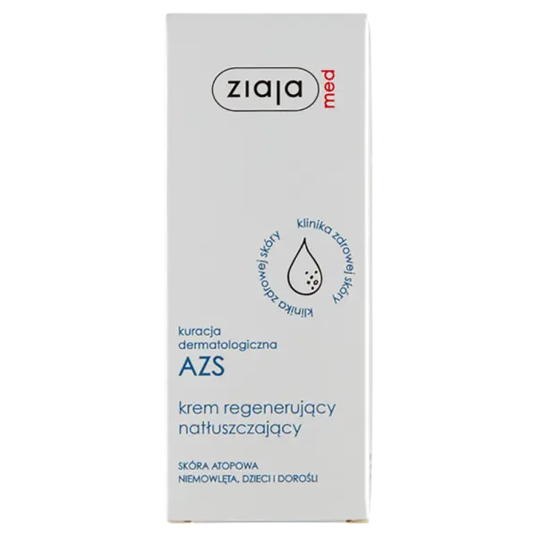 Ziaja MED Kuracja Dermatologiczna AZS Krem regenerujący natłuszczający, 50 ml