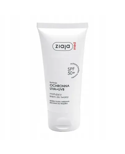 Ziaja MED SPF 50+ krem matujący do skóry tłustej i mieszanej 50ml