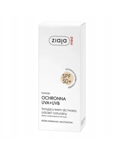 Ziaja MED SPF 50+ krem tonujący do skóry normalnej Jasny 50ml